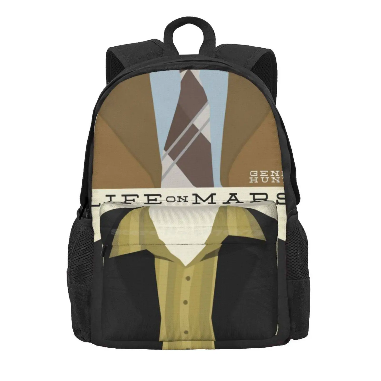 Life On Mars - Gene Hunt/Sam Tyler Wardrobe Hot Sale Schoolbag Backpack Fashion Bags Life On Mars Sam Tyler John Simm Gene Hunt