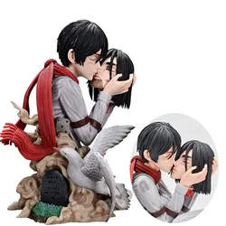 22cm Attack on Titan Mikasa Ackerman Anime Figure Eren Jaeger Action Figure Shingeki no Kyojin Levi Figurine GK Model Doll Toys
