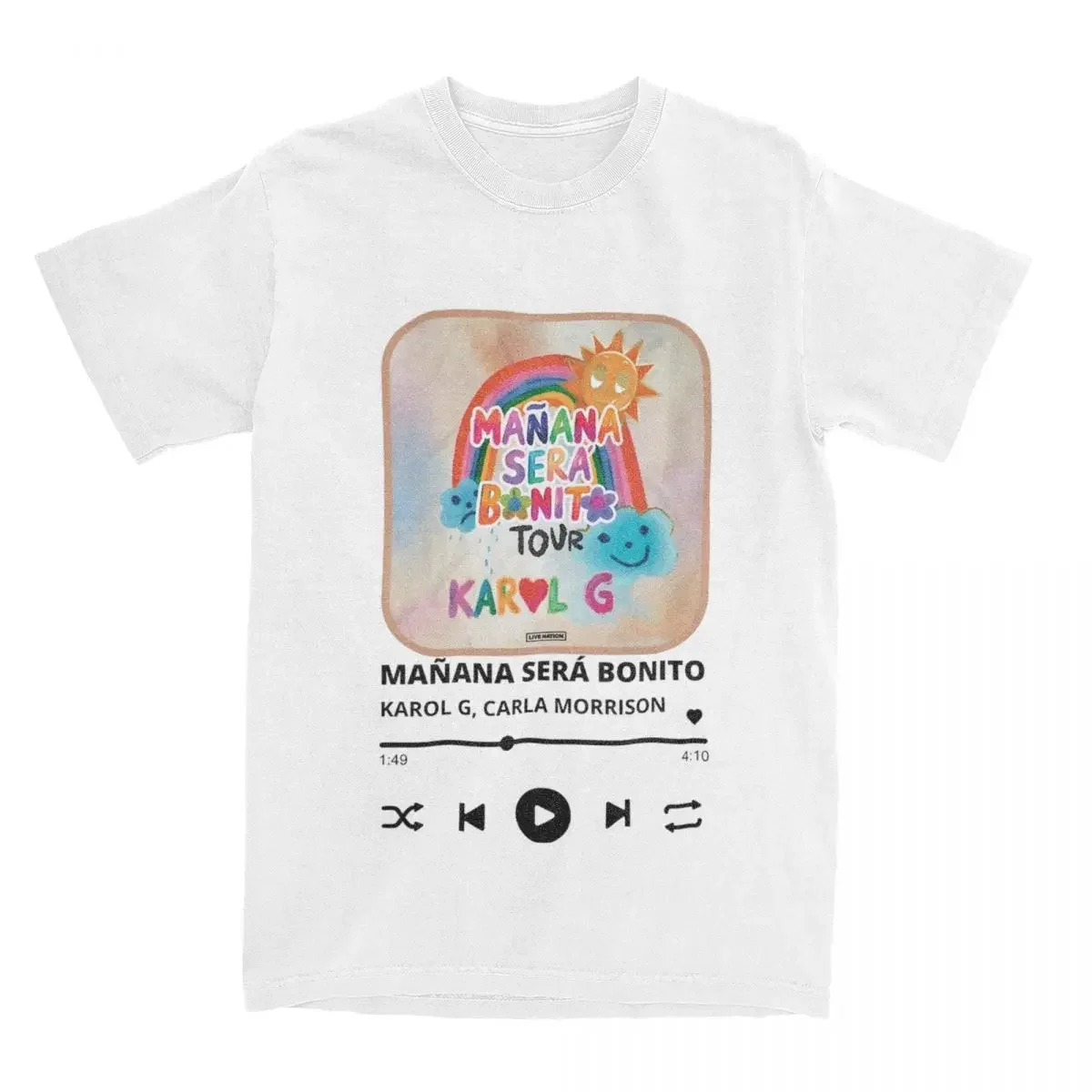 KAROL G Manana Sera Bonito T Shirt Merch for Men Women 100% Cotton Fashion T-shirt Short Sleeve Tops Gift Idea