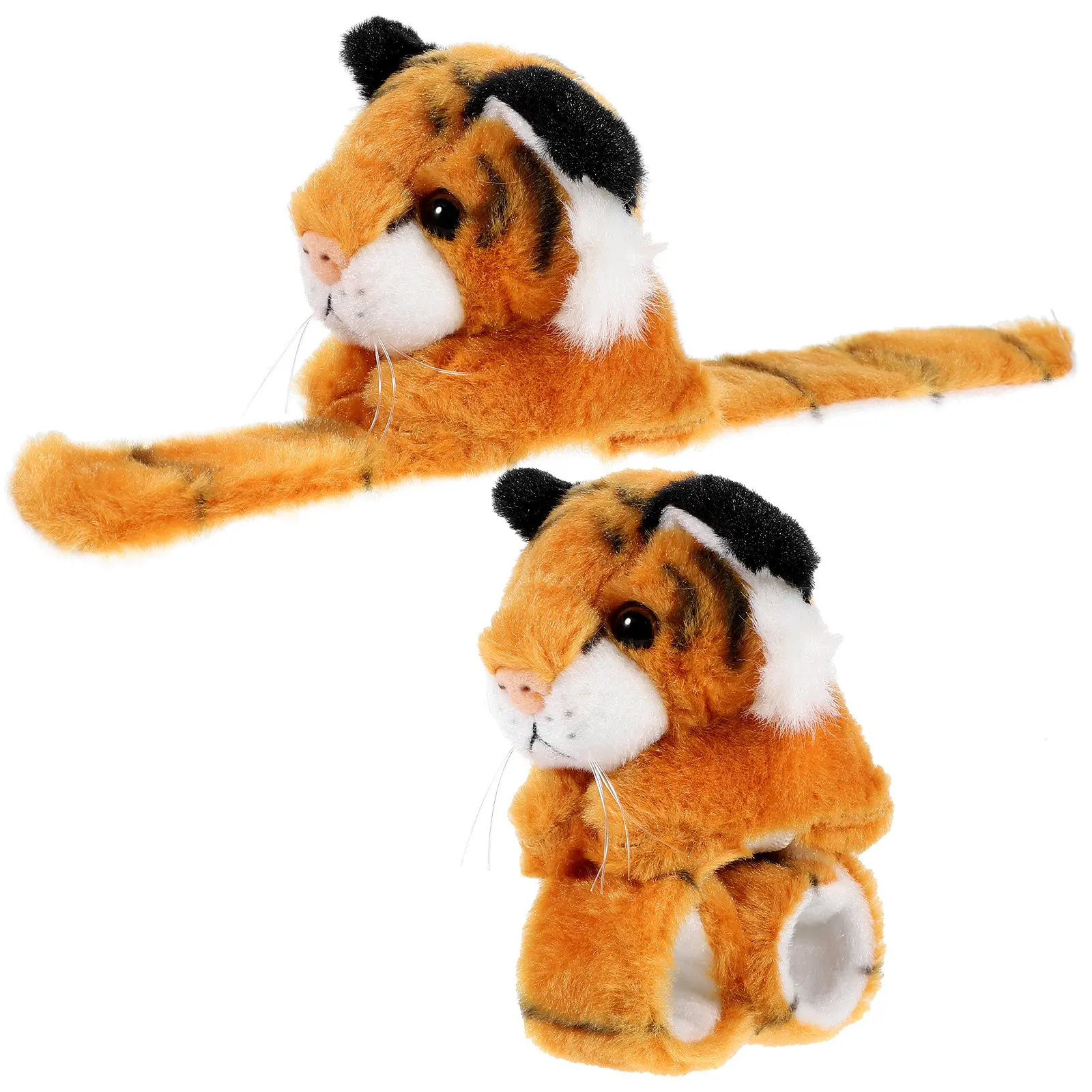 

2Pcs Stuffed Animal Slap Bracelets Compact Lightweight Fun Creative Slap Bands for Kids Birthday Party Supplies School Costume