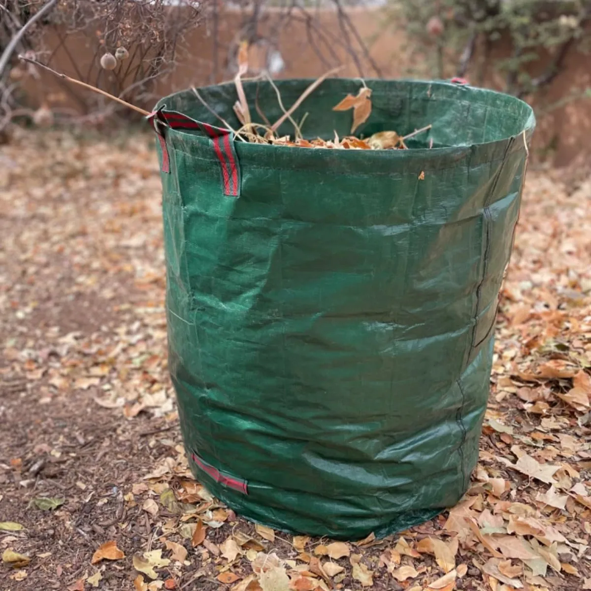 Garden Yard Leaf Collection Bag Lawn Debris Trash Bag Portable Outdoor Cleanup Bag for Fall Leaves