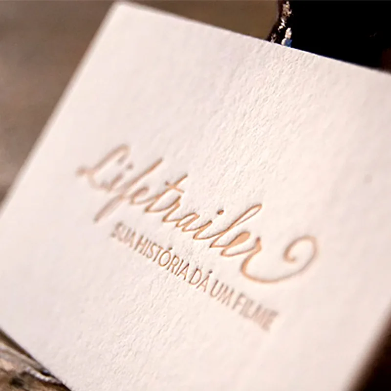 Customized Cotton Paper Embossed Debossed Stamping High-end Business Design Printing Personalized Business Cards