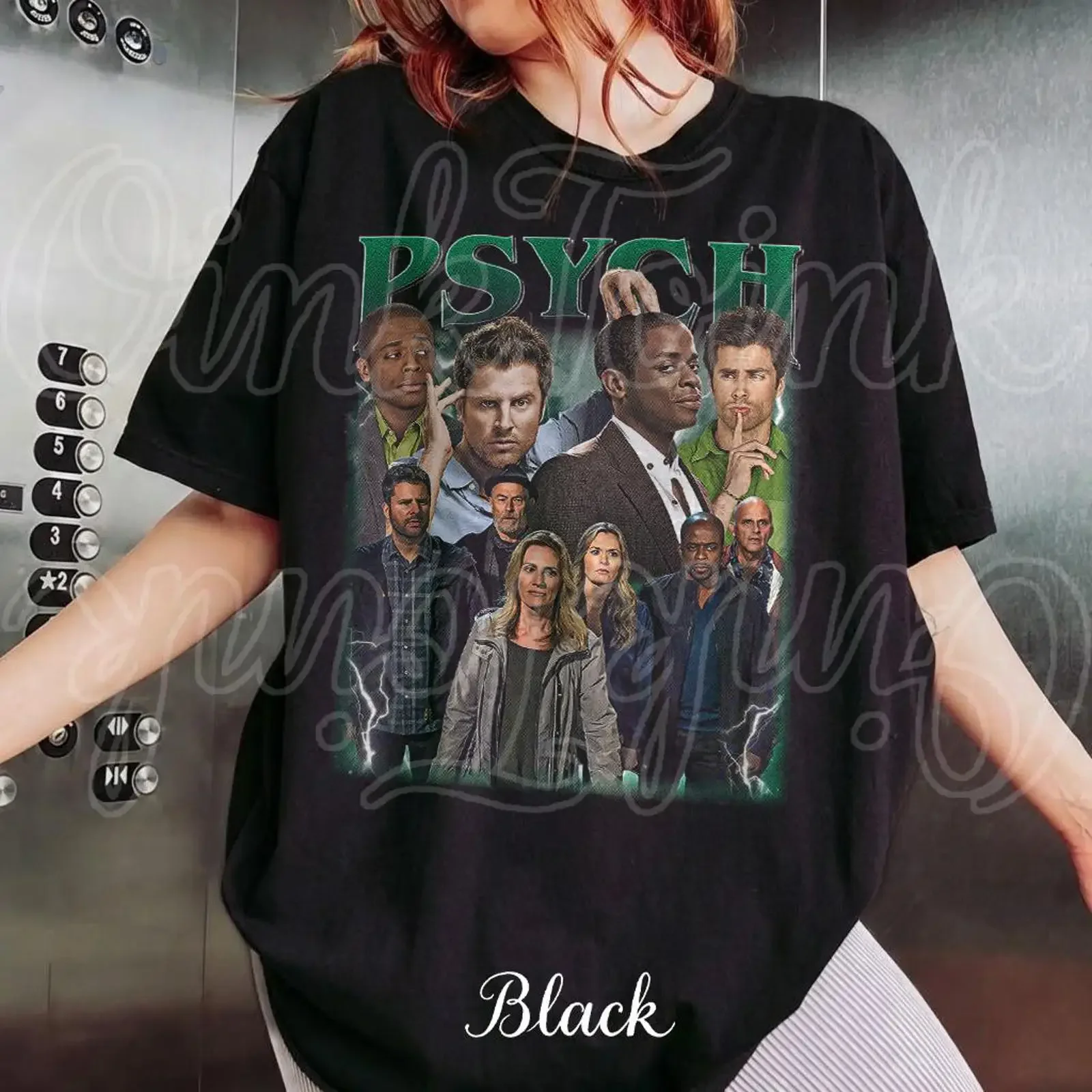 Vintage Psych TV Show 2006 T Shirt Shawn Gus Casual Fans Birthday Merch vintage Washed homme Soft Slightly fashion