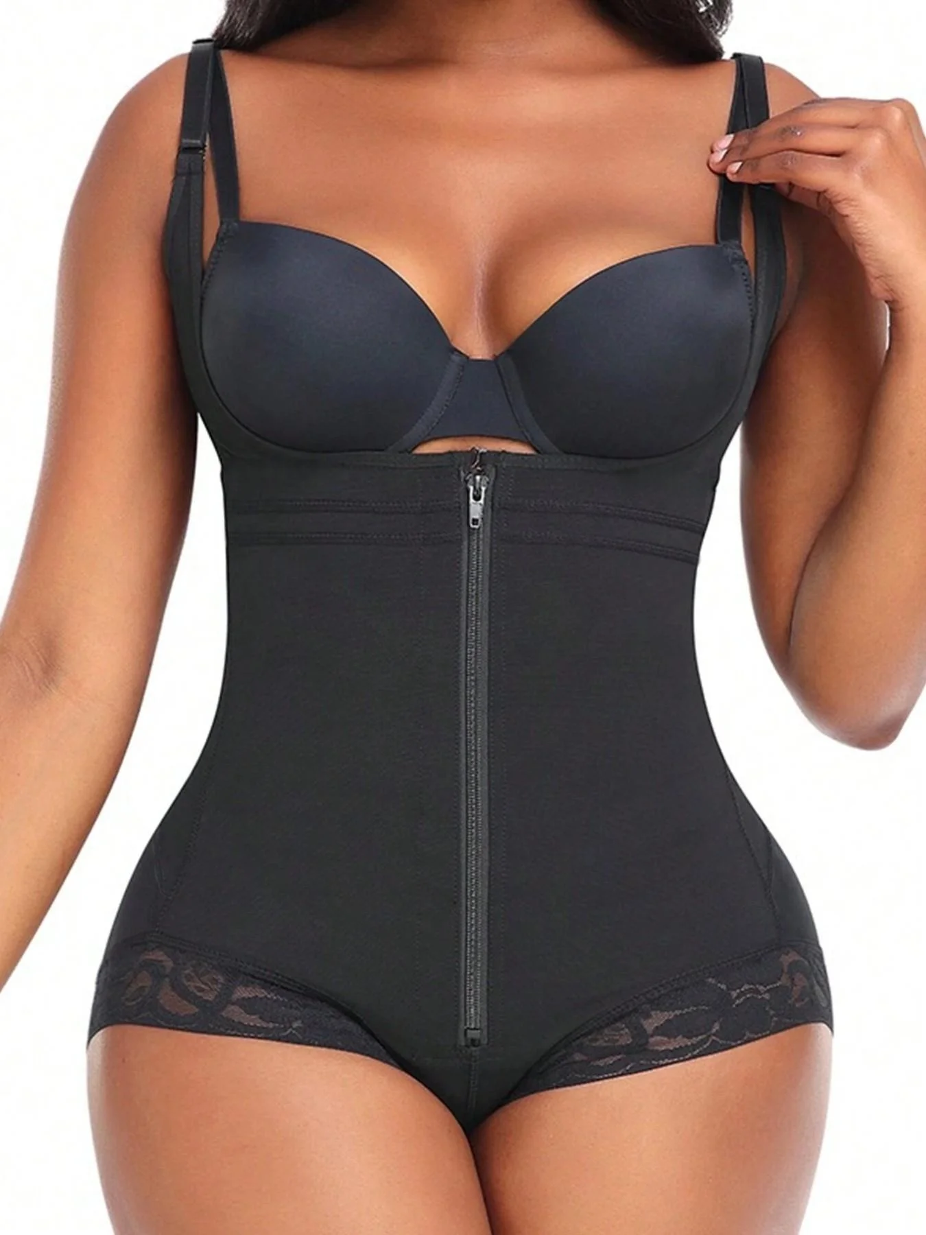 

Women's Tummy Control Waist Trainer shapewear bodysuit Firm Compression Slimming Body Shaper Curves Butt Lifter Shaping