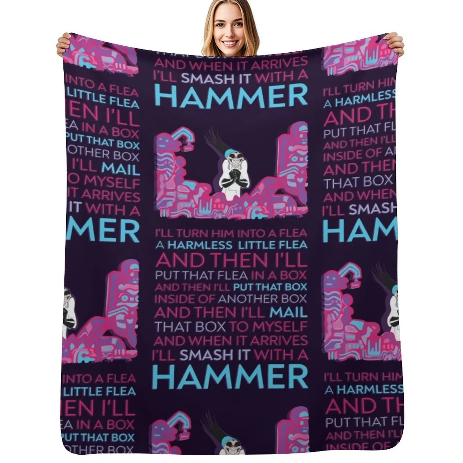 Put that Flea in a Box Throw Blanket warm winter anime Polar warm for winter Extra Large Throw Bed covers Blankets