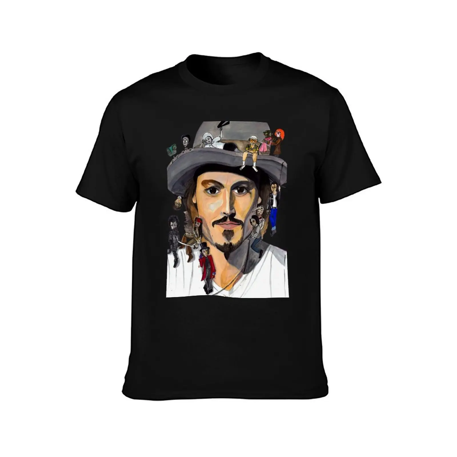 Johnny Depp no back T-Shirt Anti-Wrinkle Short Sleeve T-Shirt