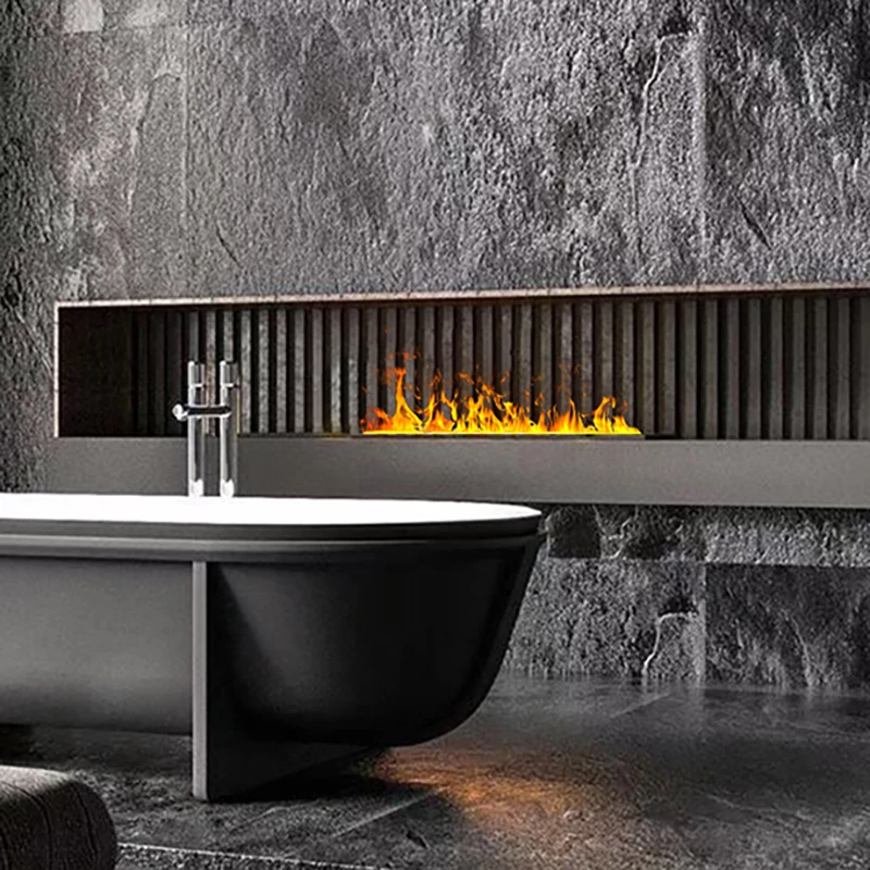 3D Atomized Fireplace With Colorful Steam Flame ECO Decorative Customized Mist Intelligent Indoor Electric Water Vapor Fireplace