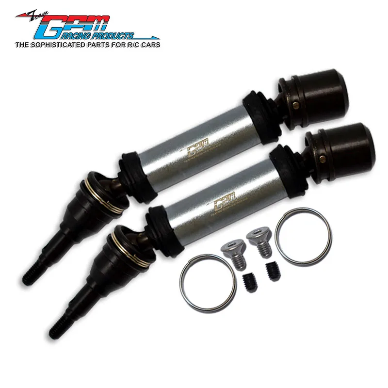 Gpm eixo de transmissão cvd dianteiro e traseiro de aço carbono para arrma 1/8 vendetta 4x4 3s blx ara310995 rc peças de atualização moa098ffs