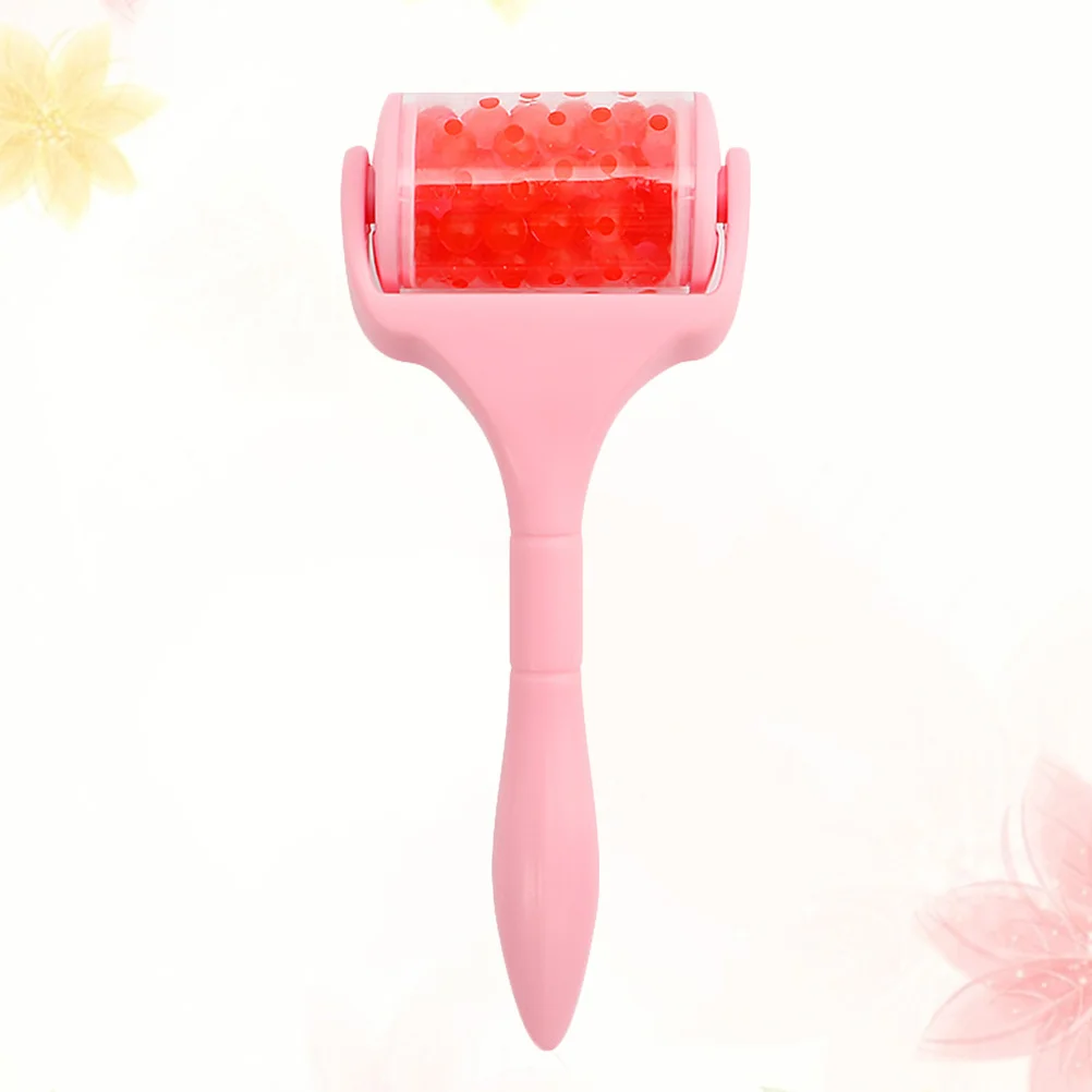 Herramienta de belleza con mango rosa, dispositivo de masaje Facial con cuentas rosadas, herramienta de elevación portátil, aparato de cuidado fino, 1 ud.