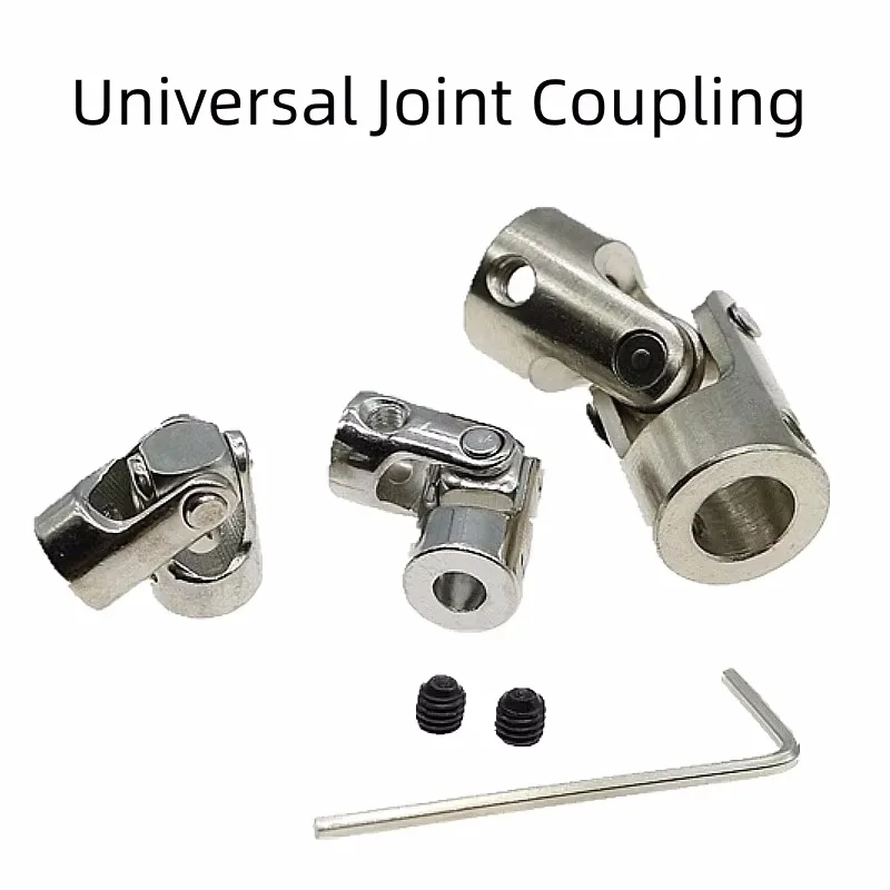 5PCS Gimbal Couplings,Metal Steering Joint,Universal Connectors, (Optional Specifications)For Car/ship Model with Screw