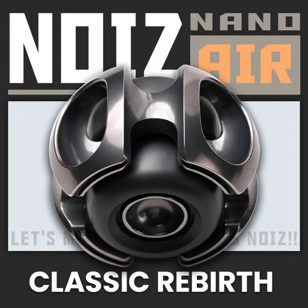 LAUTIE Noiz Air-Nano Fidget Spinner série Noiz acier inoxydable Zirconium jouets métal soulagement de l'anxiété Gadgets conception originale