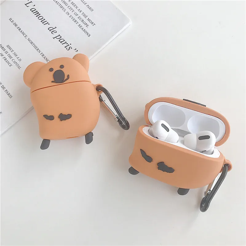 Creative and Funny Koala Case for AirPods Pro2 Airpod Pro 1 2 3 Bluetooth Earbuds Charging Box Protective Earphone Case Cover