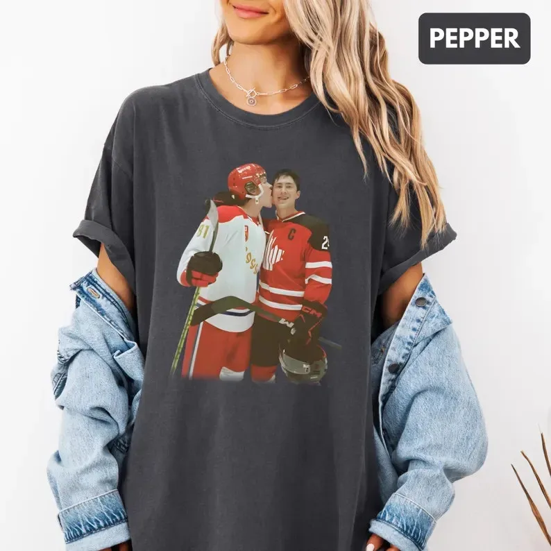 Y2k Vitage Ilya Heated Rivalry Humorvoller Aufdruck Baumwoll-T-Shirts Mode Vintage Sport T-Shirt Lässig Locker Kurzarm Unisex