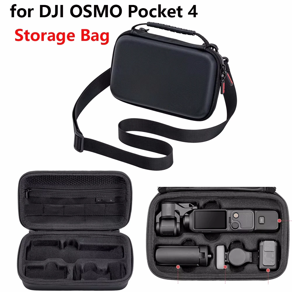 

Portable Shoulder Bag For DJI OSMO Pocket 4 Storage Bag Outdoor Protective Case Handbag Shockproof Carrying Case Accessories