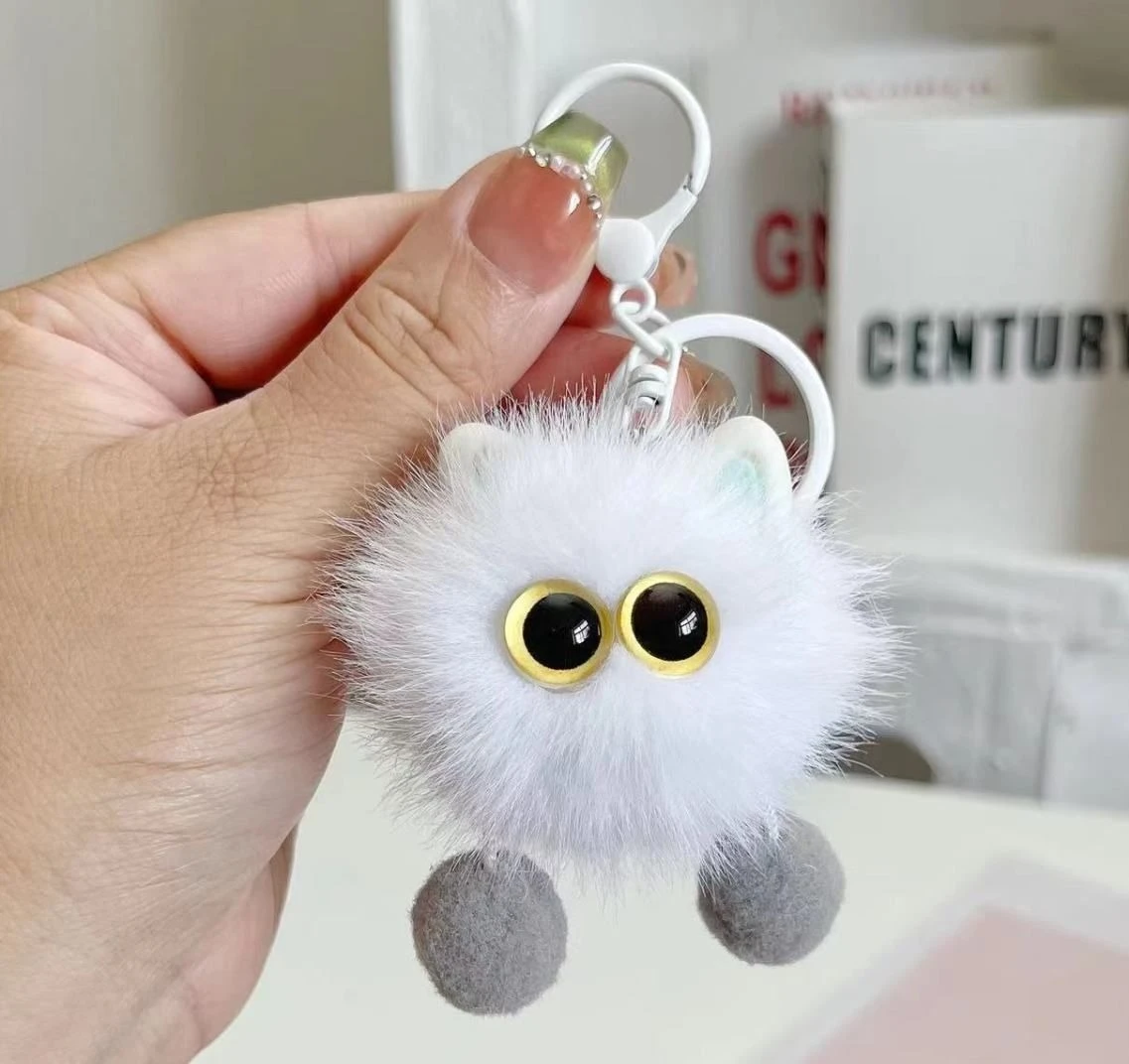 Plush Keychain for Women, Soft Car Key Chain