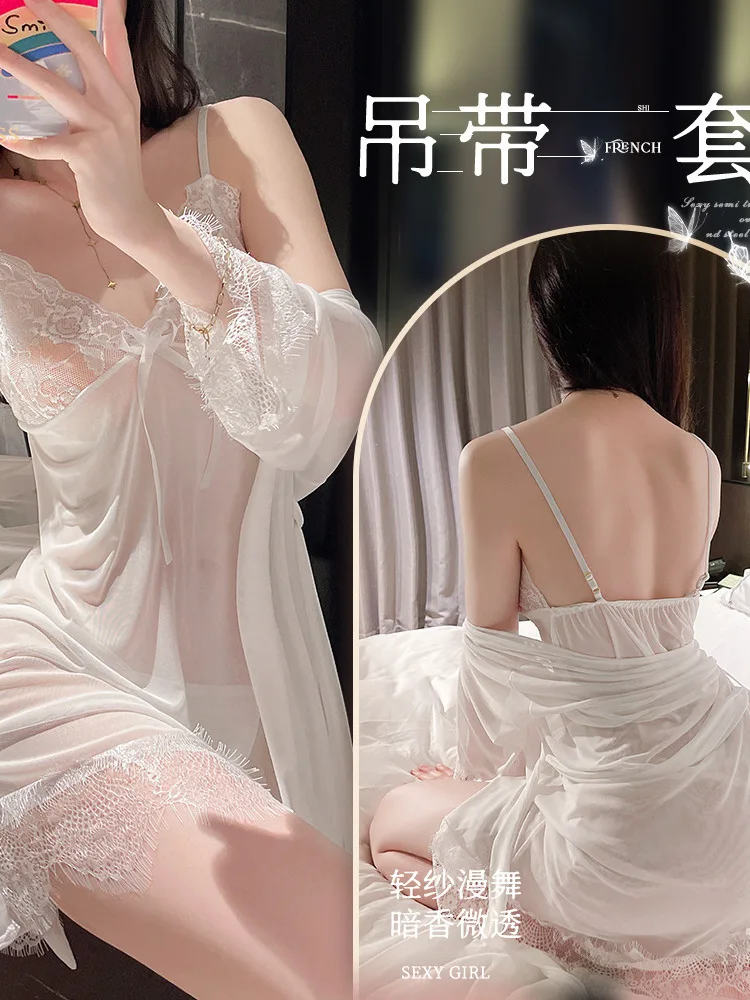 فستان كوري مثير صغير حلو برقبة على شكل v حلو 2023 بفيونكة عصرية رفيعة للفتيات ملابس حريمي شفافة شفافة فستان أنيق D8FL