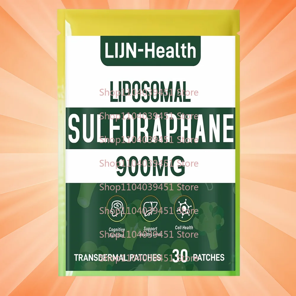 30 Patches Liposomal Sulforaphane Transdermal Patches from Broccoli for Antioxidant, Digestion, Cellular Health