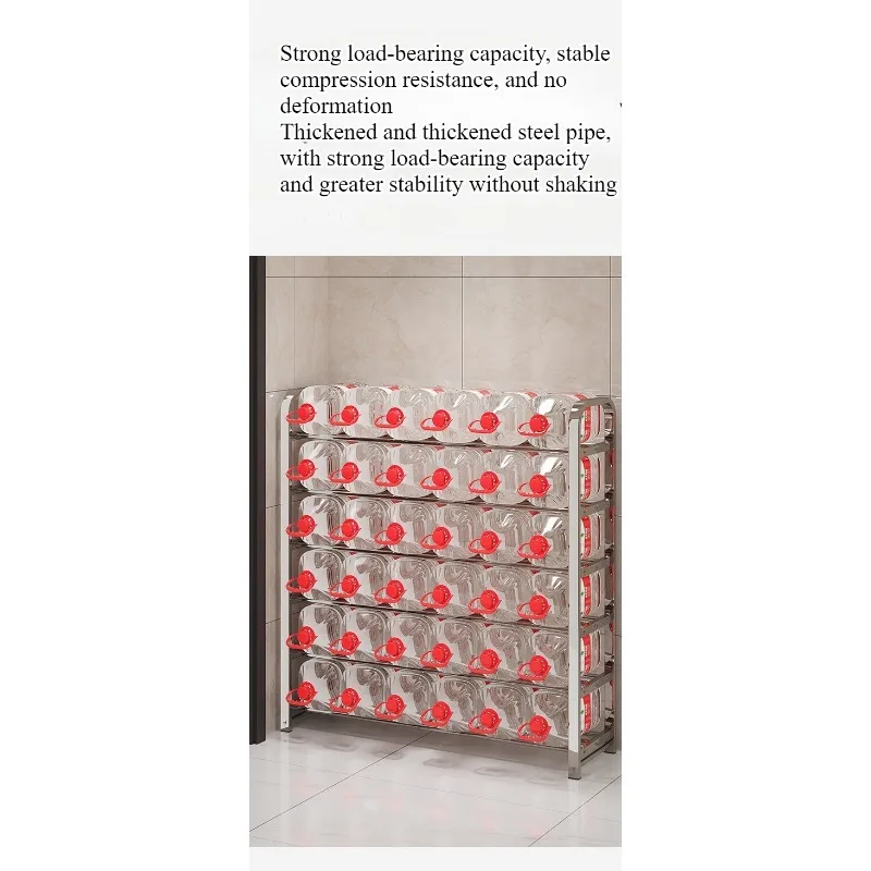 Thickened stainless steel shoe rack, family corridor, student dormitory, rental room, shoe cabinet image 5