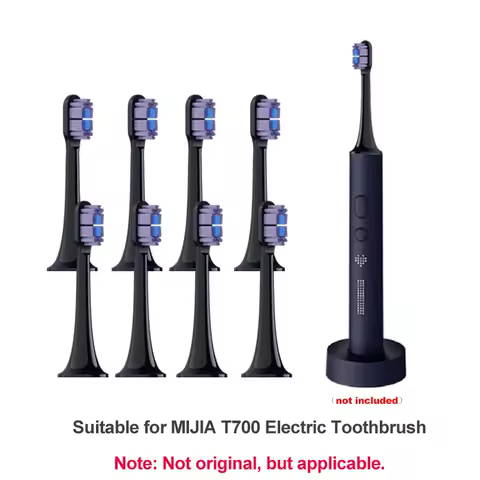4/8PCS Replacement Brush Heads For XIAOMI MIJIA T700 Sonic Electric Toothbrush Dupont Bristle with Caps Sealed Pack
