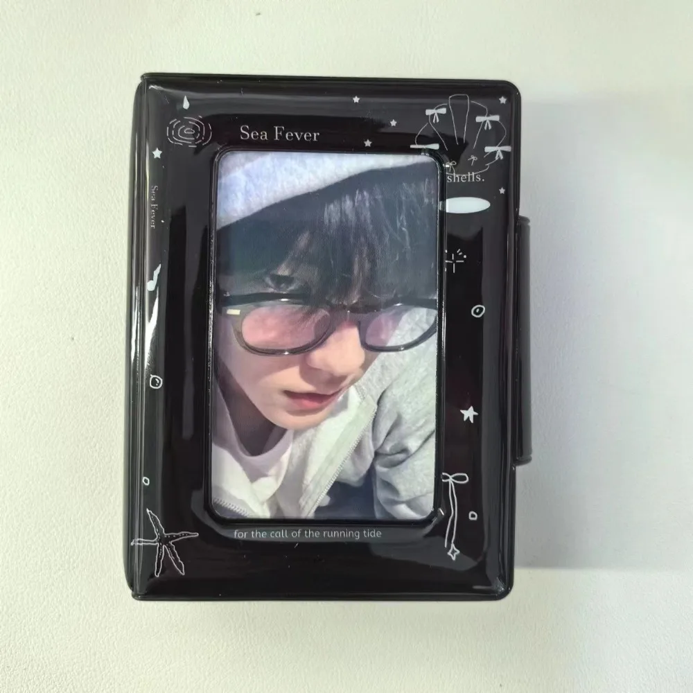 New Shining Shell Series Love Card Album PVC with 20 Internal Pages Idol Card Collect Book 3 Inch Mini Photocard Binder