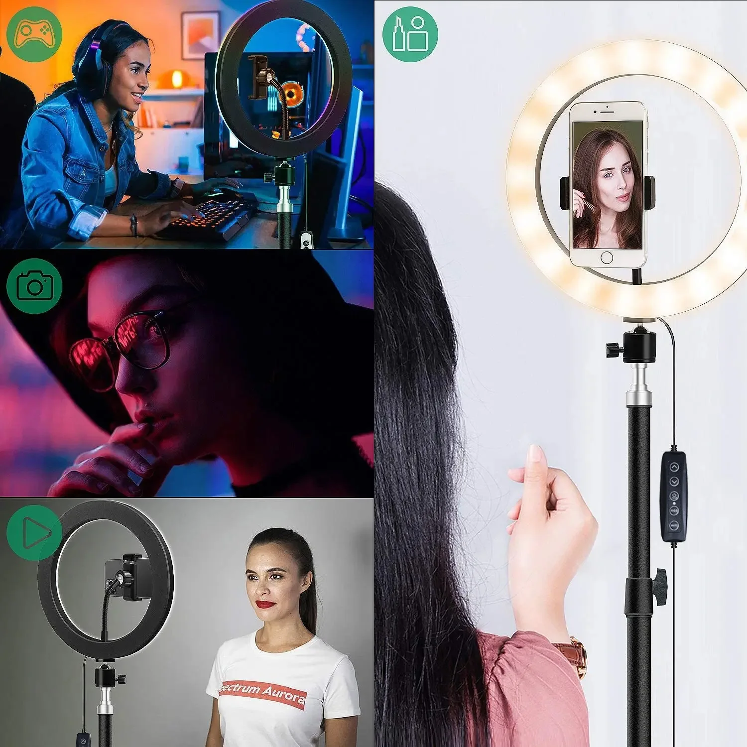 Кольцо для селфи, 12 Дюймов, 30 см, со штативом