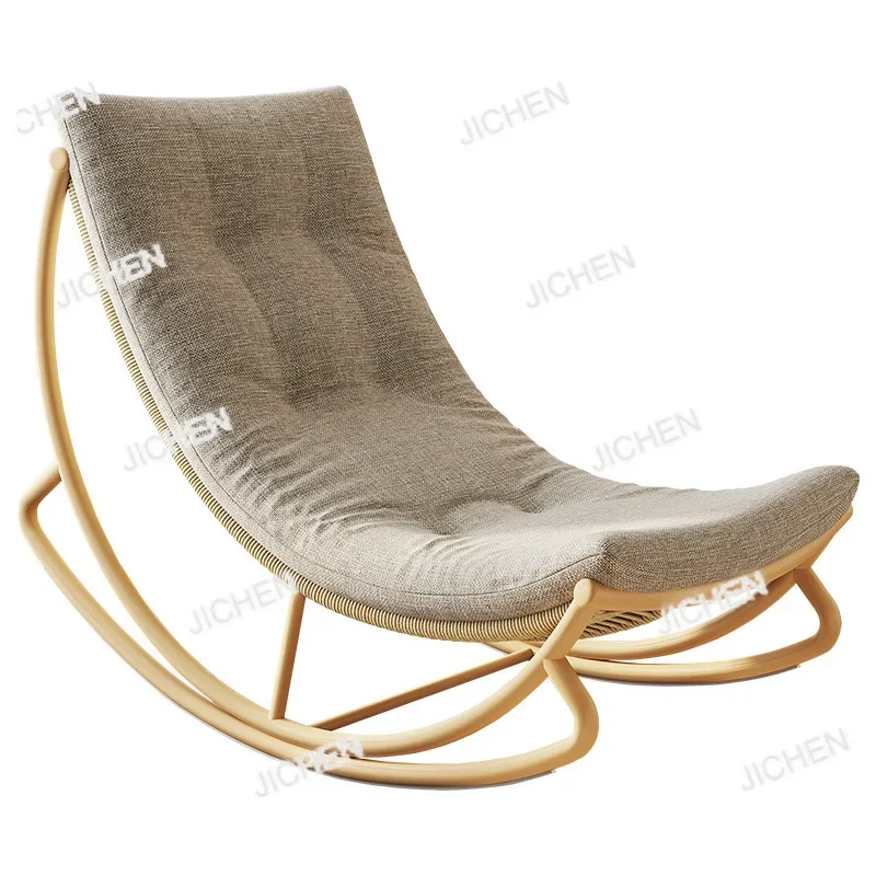 

HZ Rocking Chair Balcony Casual Rattan Lazy Rocking Chair Adult Recliner Home Courtyard Outdoor Single Rattan Recliner