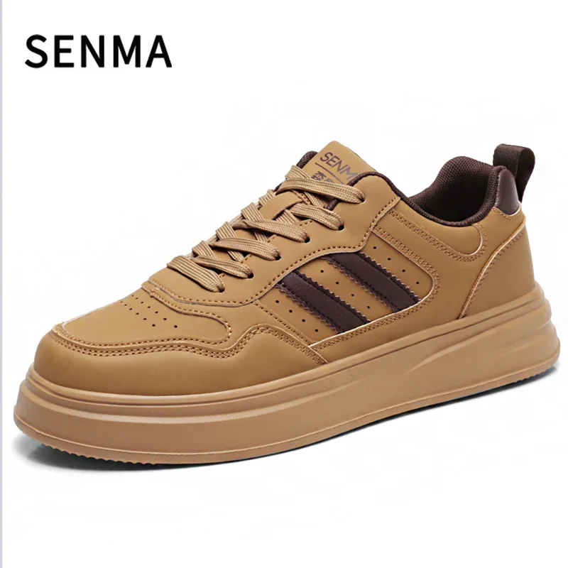 

SENMA Men's Trendy Shoes Women and Men's Shoes Thick Soled Small White Shoes Fashion Board Shoes Couple Comfortable Casual Shoes