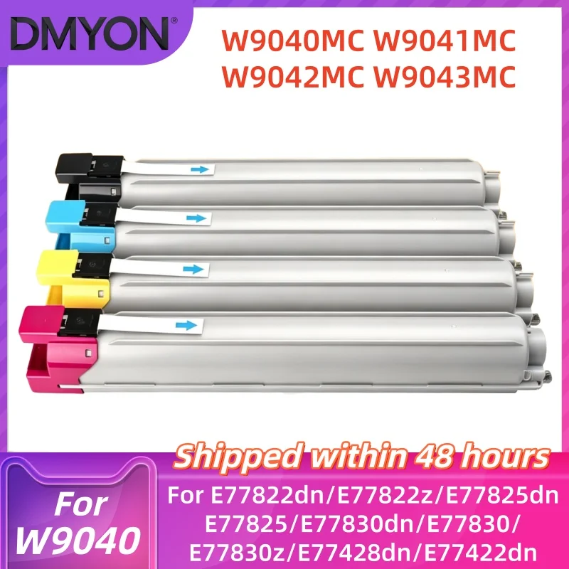 4Color Toner Cartridge for HP E77822DN E77822 E77825DN E77825 E77830 E77428dn E77422dn E77422 Printer Cartridge W9040MC W9041MC