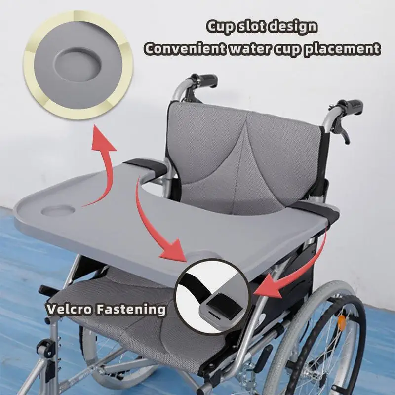 Tray For Wheelchair Universal Tray Table With Cup Holder Removable Adult Tray Table Wheelchair Accessories For Seniors Ideal For