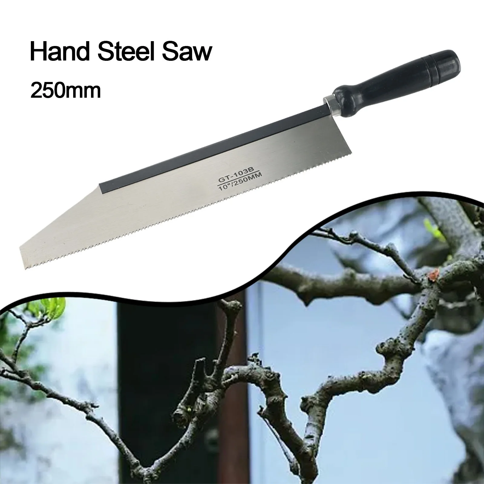 Small Hand Saw 3-edge Japanese Saw Manganese Steel Wood Saw 200/250mm Camping For Tenon Cutting Garden Pruning Woodworking Tool