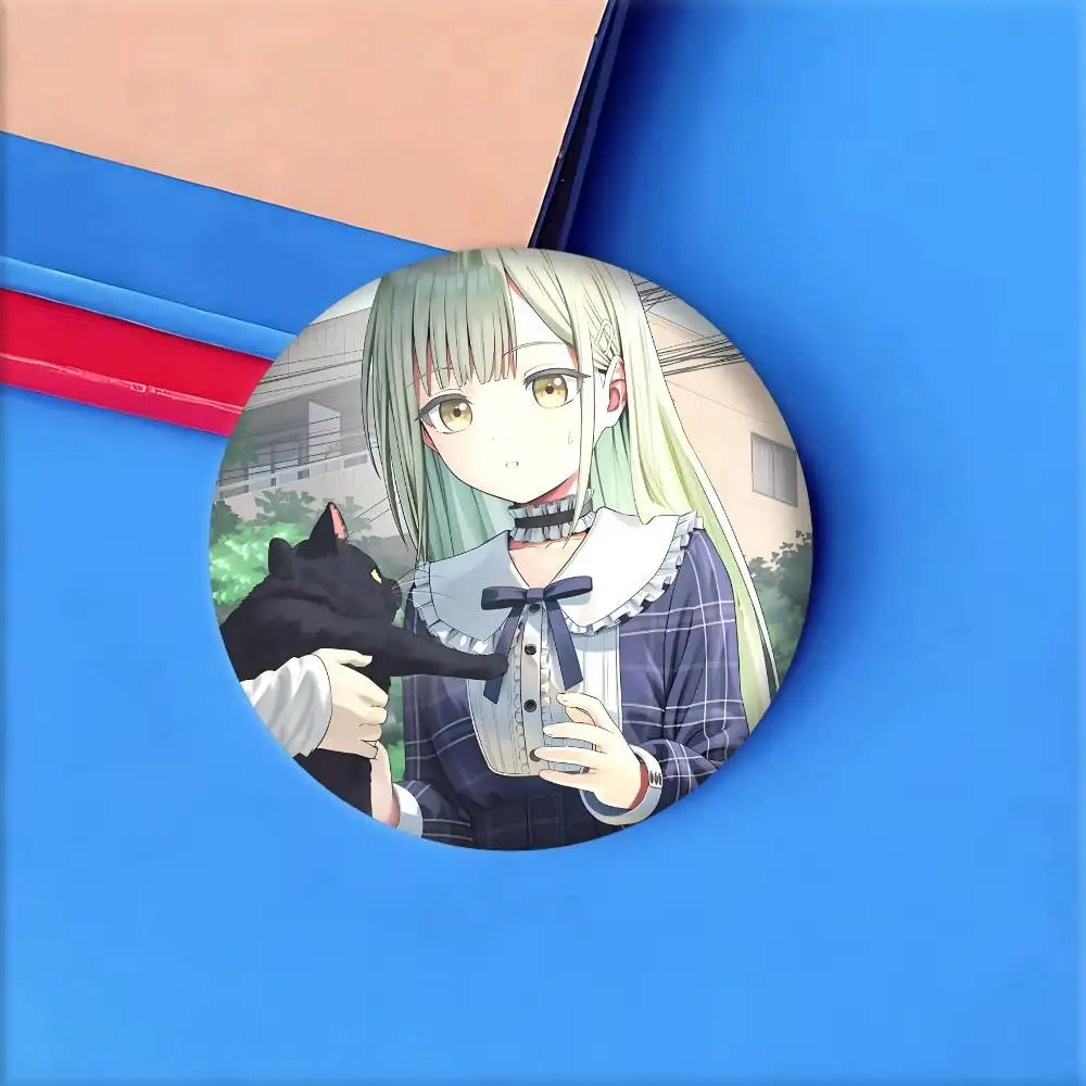 أنيمي فتاة B-BanG حلم Mutsumi Wakaba شارات شارة ليزر مستديرة الكرتون بروش الملابس ظهره اكسسوارات التلبيب