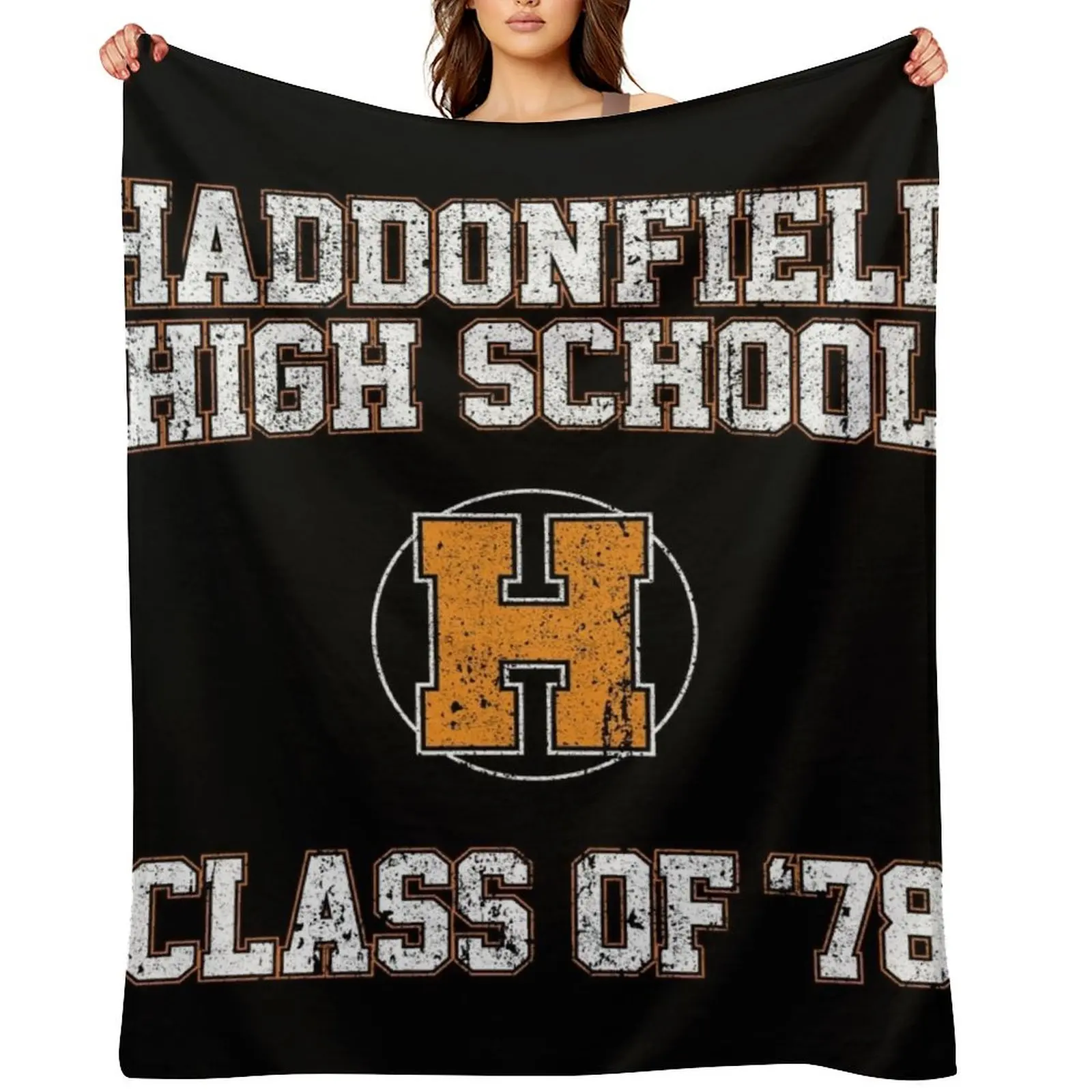 

Haddonfield High School Class of '78 Throw Blanket Hair Designers Polar heavy to sleep Blankets