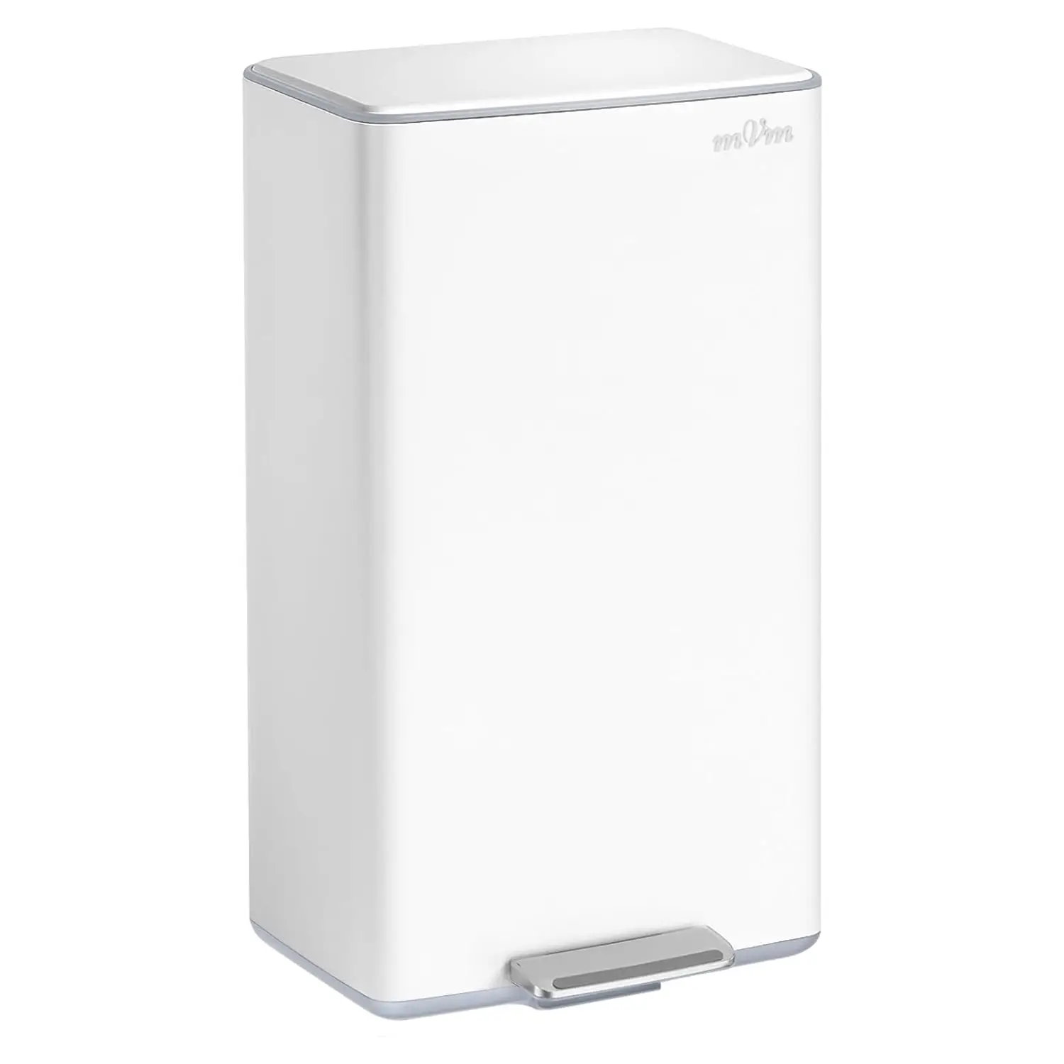 

Мусорное ведро для кухни белого цвета, 10,6 галлонов/40 л, с фильтром для устранения запахов, из нержавеющей стали с защитой от отпечатков пальцев