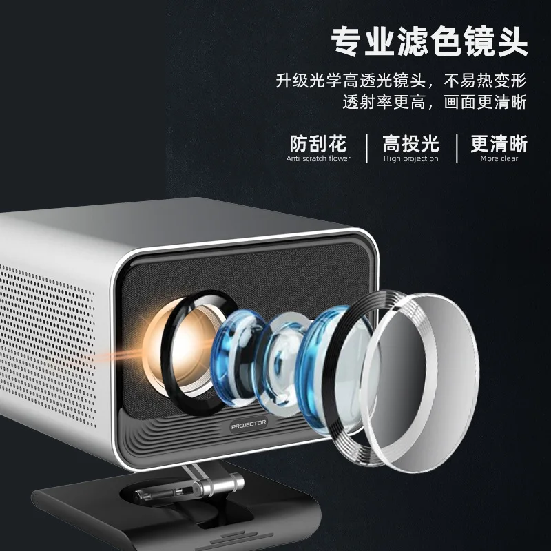 2025 new high lumen smart phone 4K autofocus daytime direct projection projector bedroom wall large screen