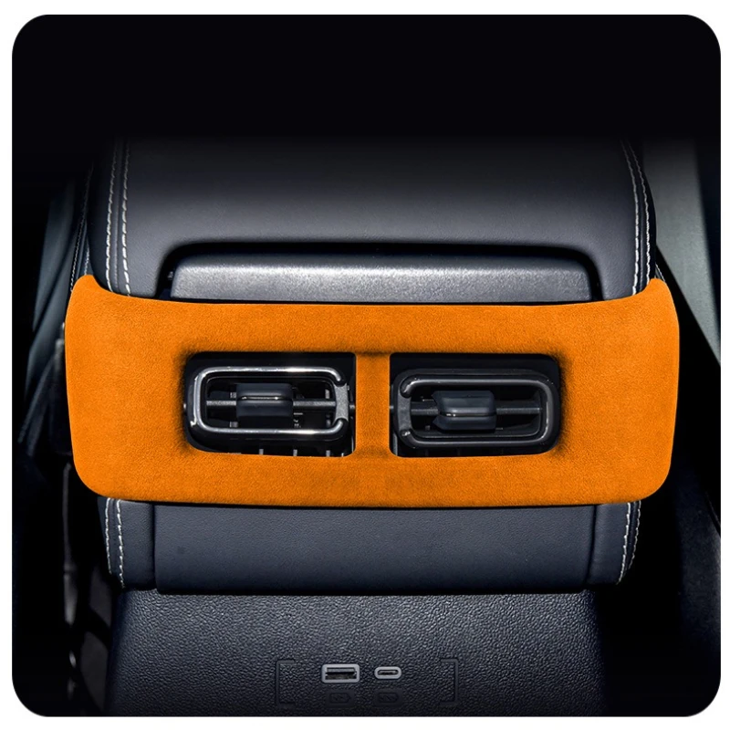For BYD Formula Leopard 5 Alcantara Suede Back Row Air Outlet Decorative Frame Car Interior Modification Accessories
