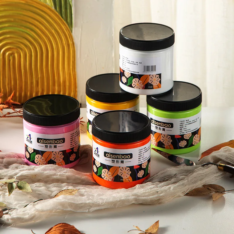 650g Color Texture Shaping Paste with Delicate Texture Strong Extensibility Acrylic Painting Oil Painting DIY Home Decoration