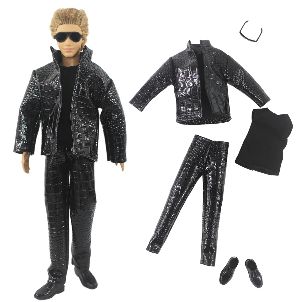 1 Set Doll Clothes Leather Clothing Outfit for 12 Inch Ken Doll Many Style for Choice 05