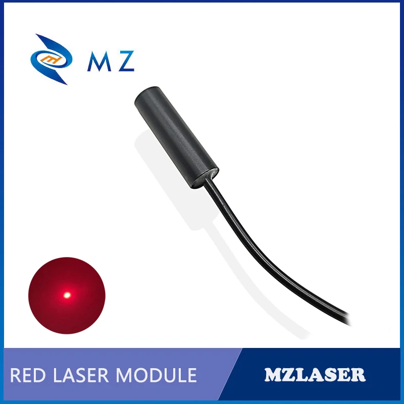 Modulo diodo laser compatto Mini Red Dot 635nm 30mw CW di livello industriale per il posizionamento con adattatore D12mm Vendita calda