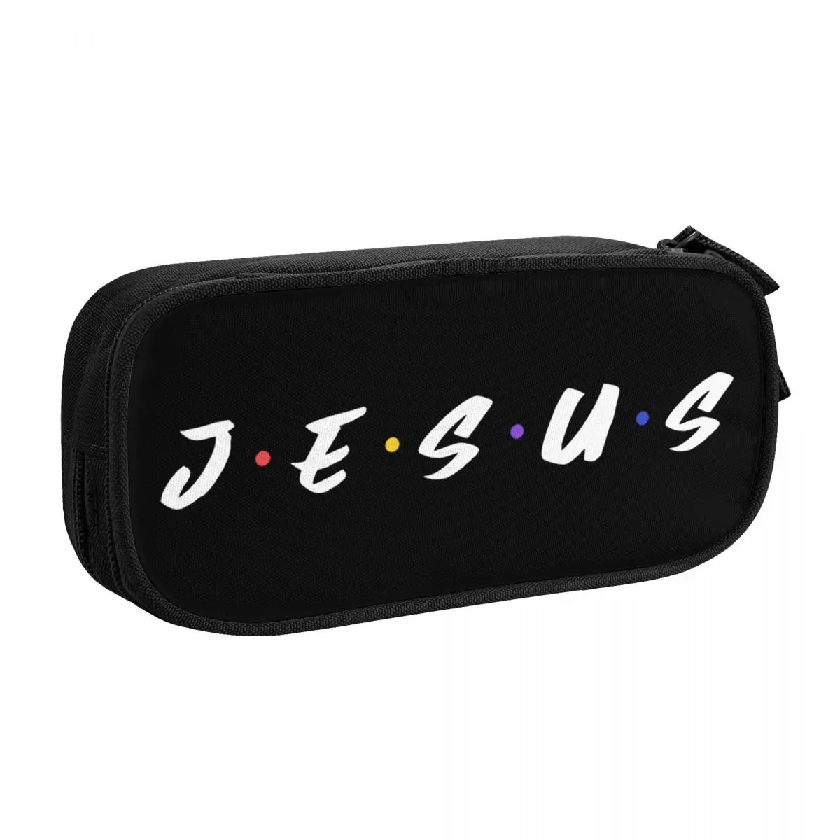 Jesus Christian Customized Korean Pencil Case Boys Gilrs Large Storage Religious Faith Pencil Bag Pouch Students Stationery