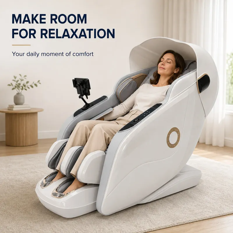 Massage Chair 3D Zero Gravity Full Body Massage Chair Recliner with Airbag Massage,Heating,Wireless Charging Massage Chair