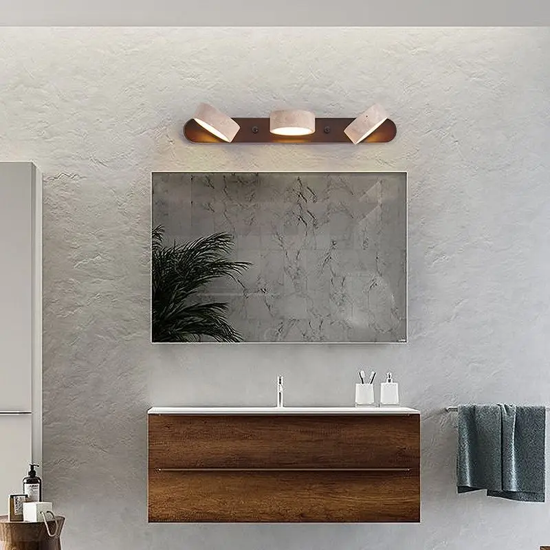Japanese Vintage Minimalist LED Rotatable Vanity Wall Light for Bathroom Vanity Dressing Table Wash Basin Picture Lighting