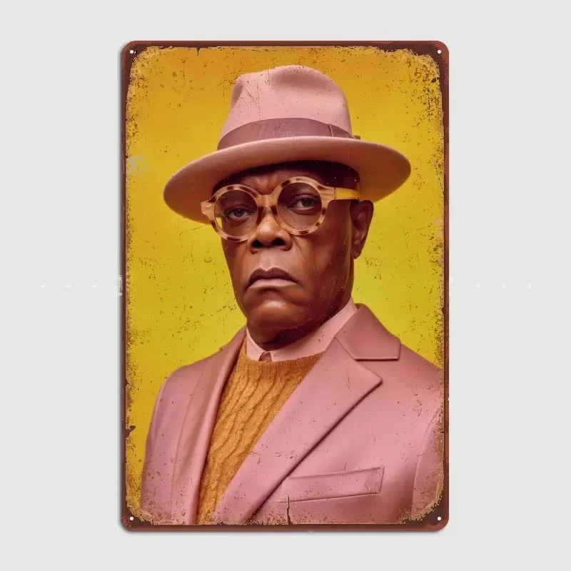 Samuel L Jackson Art Vintage Home Decor Items Tin Metal Sign Custom Man Cave Garage Bar Decoration Decor for Room Retro Poster