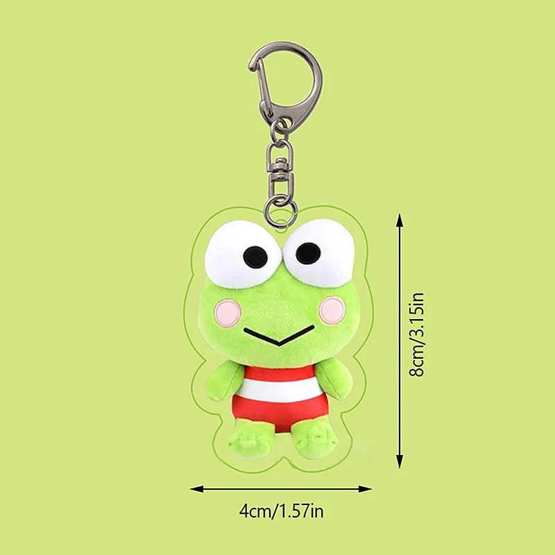 Single Frog Acrylic Keychain Frog Cute Cartoon Frog Keychain Car Key Animal Pendant Keychain Women's Souvenir Handbag Keychain