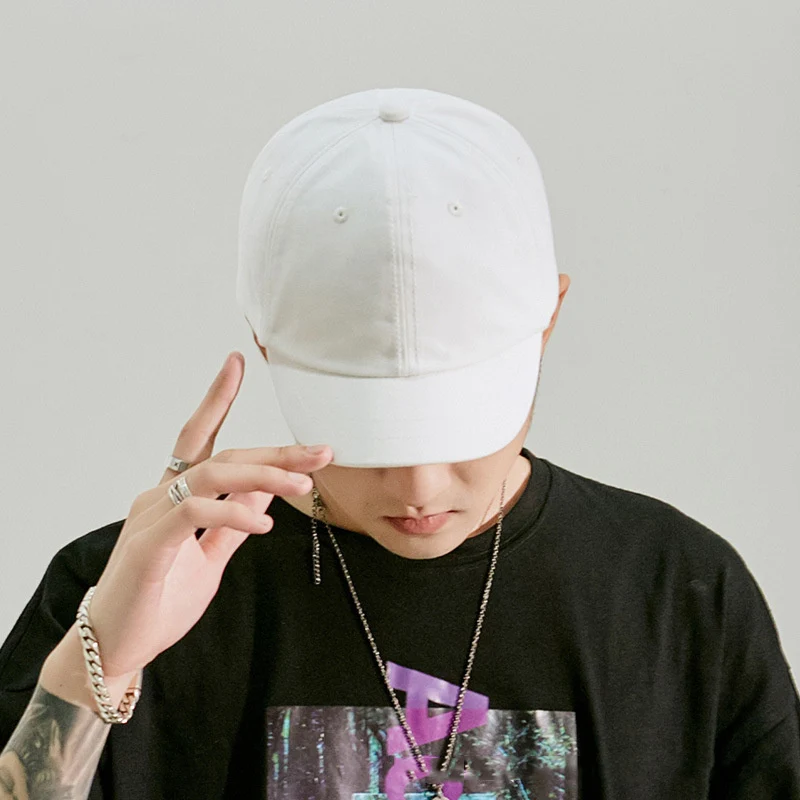 Japanese Short Brim Baseball Cap Vintage Soft Top Men Women Hat Summer Outdoor Adjustable Trucker Caps Streetwear Hip-hop Hats