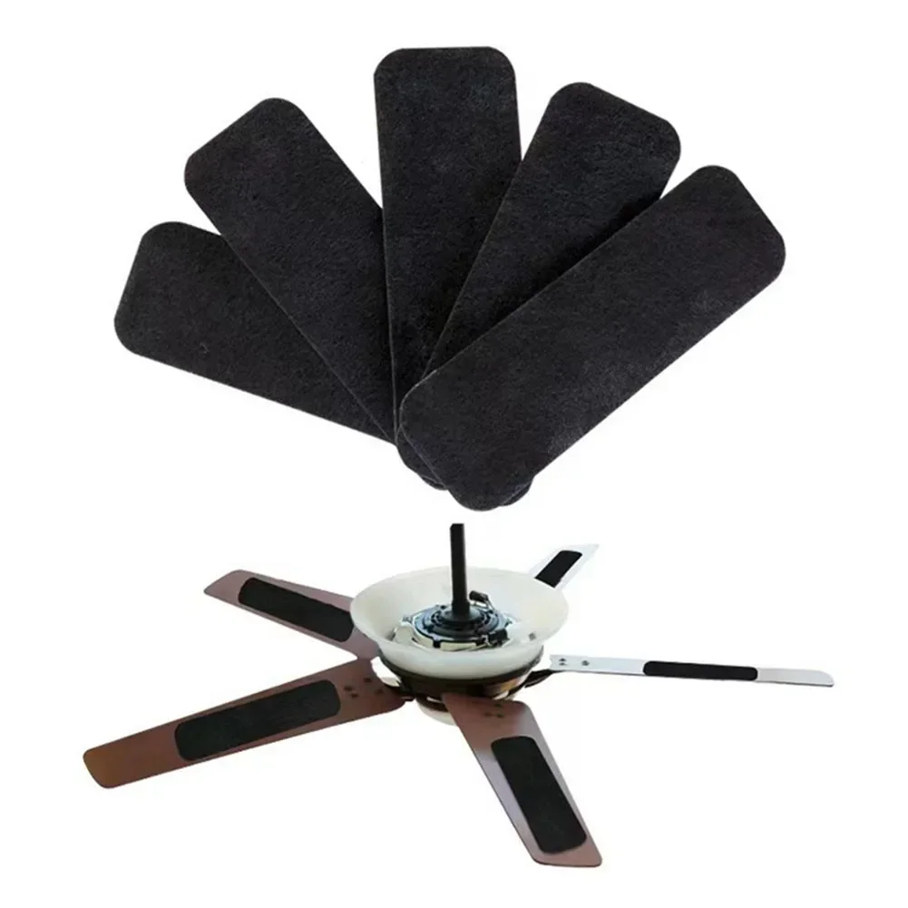 10 Pcs Ceiling Fan Blade Filters Activated Coconut Carbon, Easy-Stick Ceiling Fan Blade Filters, Air Purifying For Home