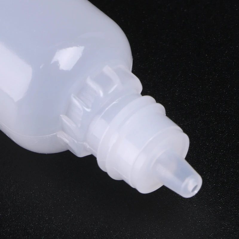 Plastic Empty Dropper Bottle Squeezable Eye Dropper Bottles Portable Eye Drops Containers with Screw for Home Travel