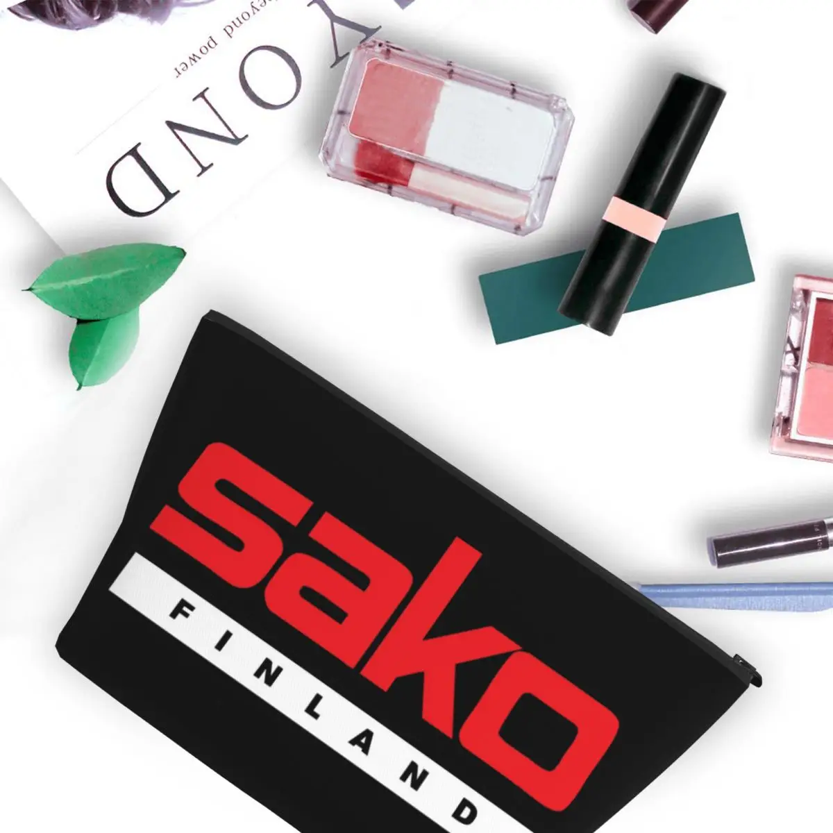 

Sako Arms Women Cosmetic Bag Travel Makeup Organizer Pouch Toiletry Storage Dopp Kit Case