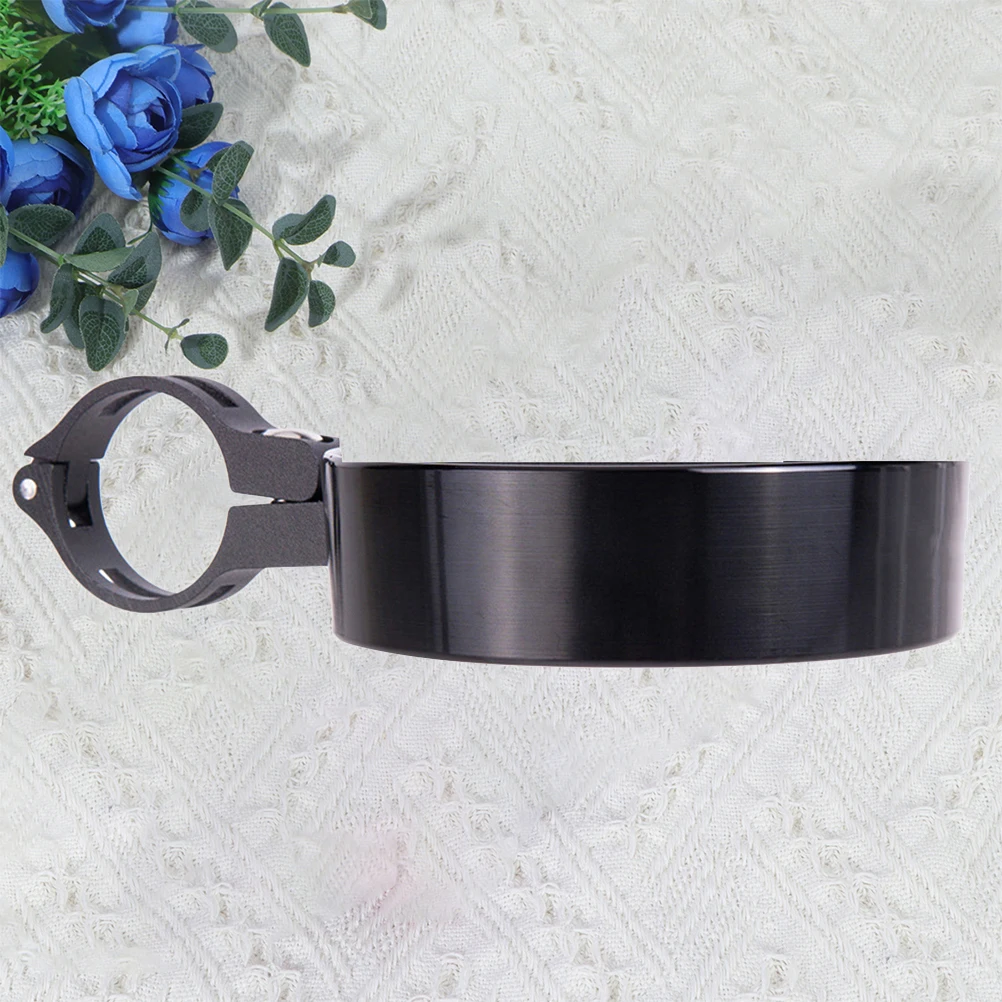 

1Pc Handlebar Cup Holder Cup Holder Bike Coffee Holder Alloy Bottle Holder for Biking Cycling (Black)