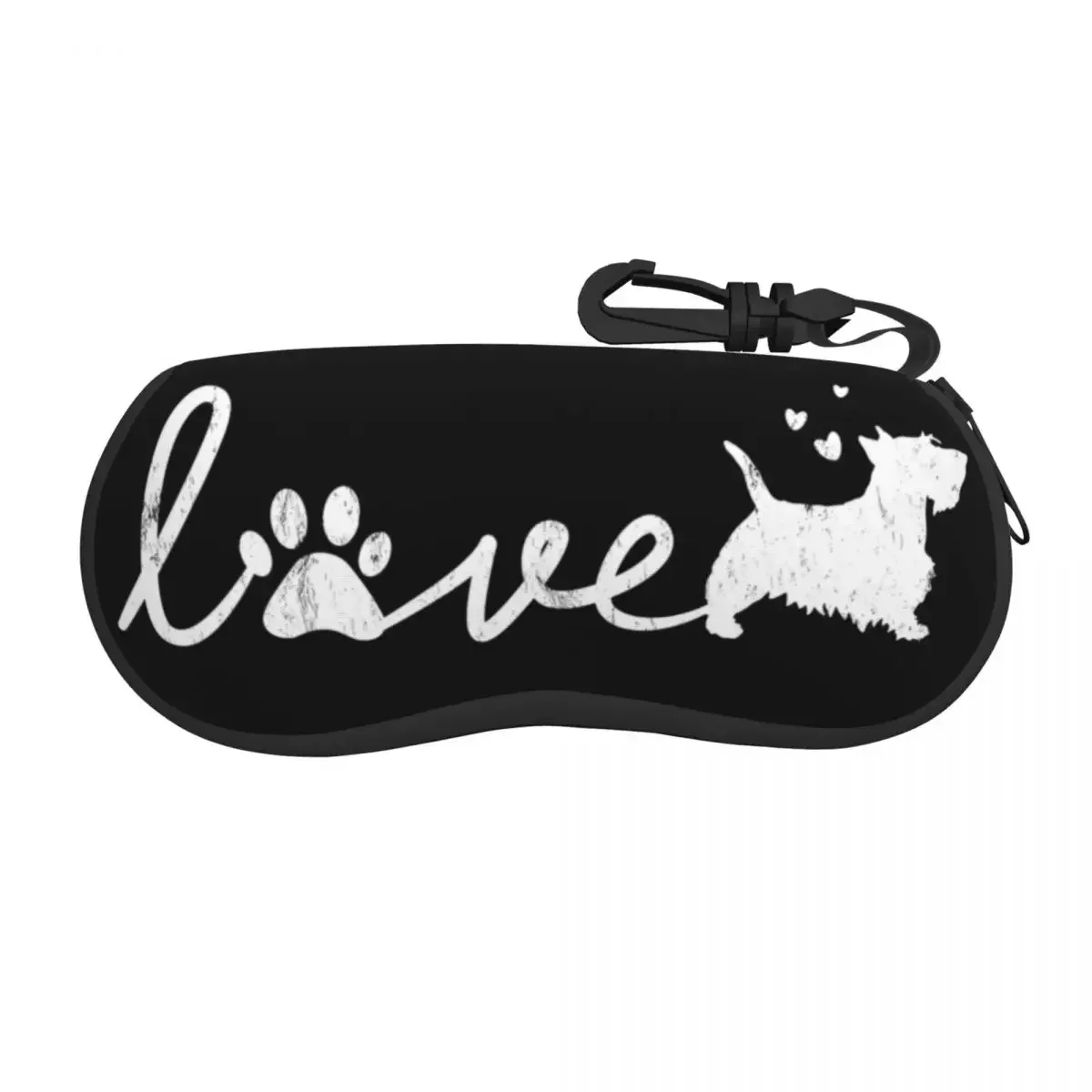 Custom Scottish Terrier Love Dog Pet Lover Gift Glasses Case Cool Scottie Shell Eyeglasses Case Sunglasses Box