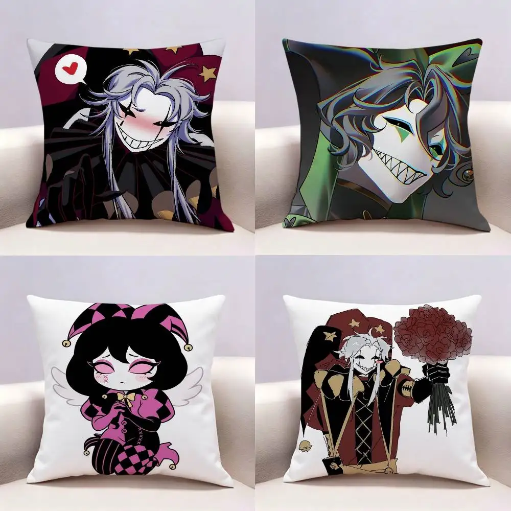 Game TFC Pierrot Harlequin  Double-sided print Pillow Case for Sofa Living Room Home office Decor Protective Cover